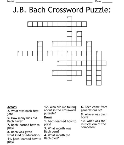Bach compositions crossword clue - Find answers for the crossword clue: Bach composition. We have 9 answers for this clue. 